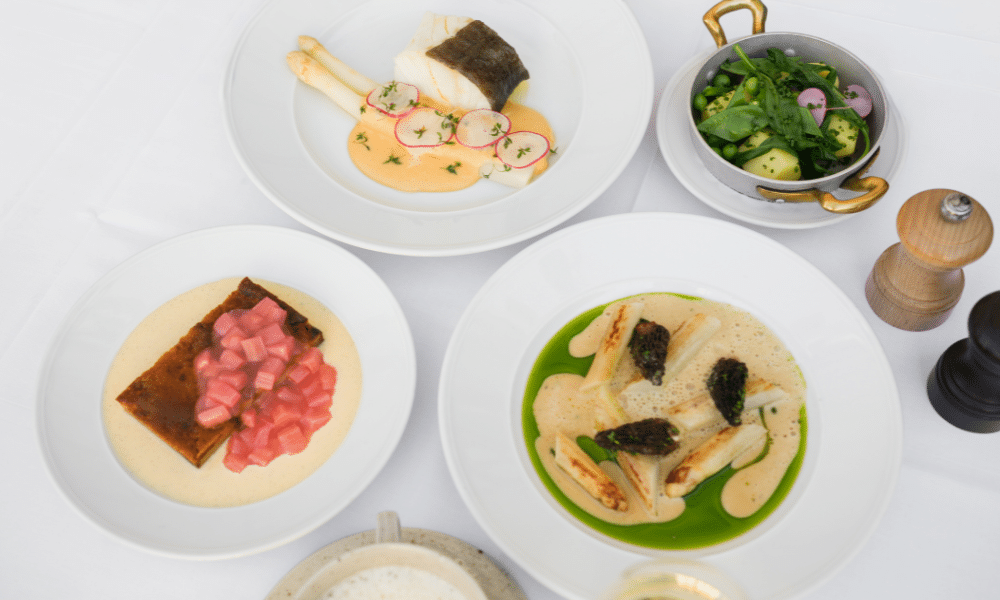 Sparris och alsace-dagara på Luzette